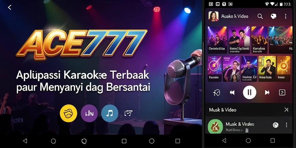 Tampilan antarmuka ACE777 yang ramah pengguna untuk karaoke.
