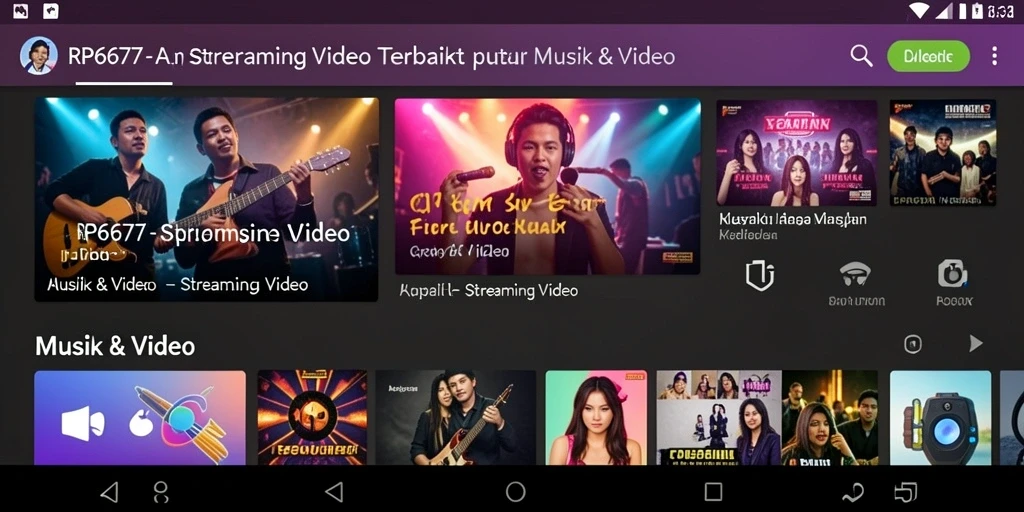 Antarmuka RP6677 yang menarik dan mudah digunakan untuk Streaming Video.